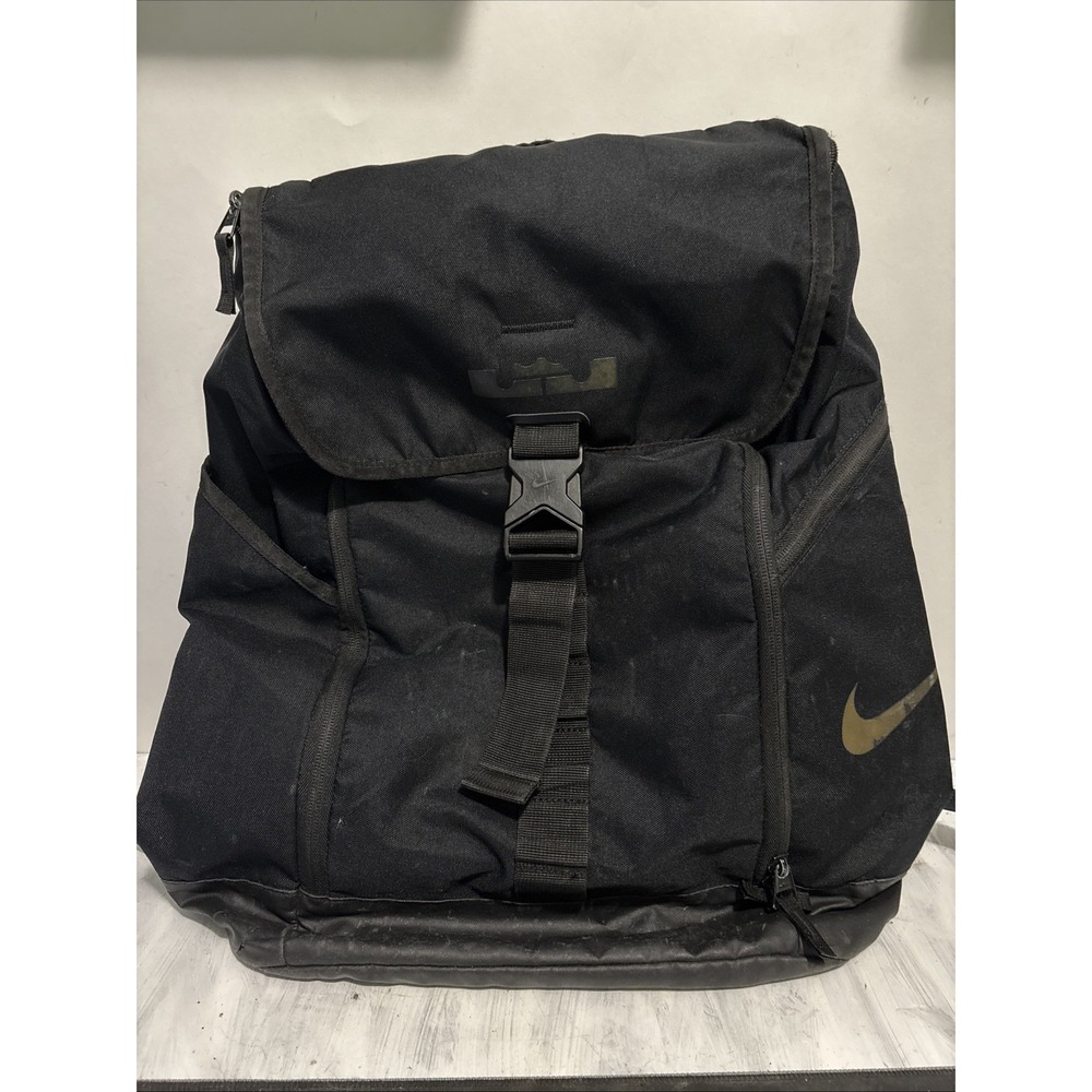 Nike LeBron James Max Air Ambassador Insulated Backpack Laptop Bag Black Mens